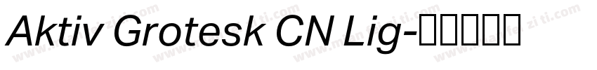 Aktiv Grotesk CN Lig字体转换